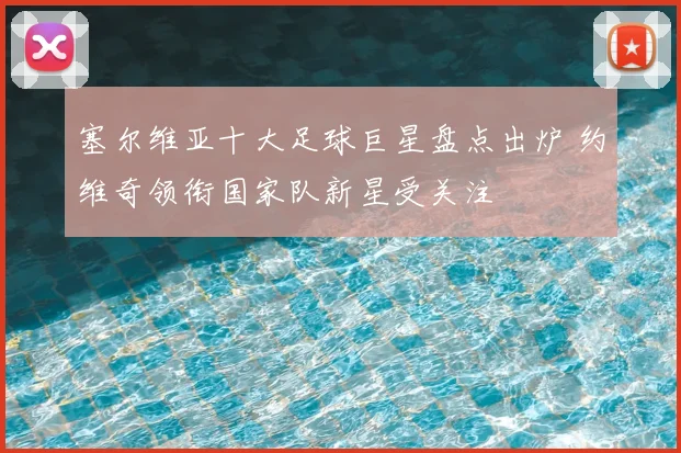 塞尔维亚十大足球巨星盘点出炉 约维奇领衔国家队新星受关注